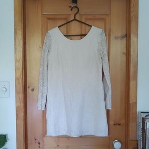 Eve Gravel open back crochet dress